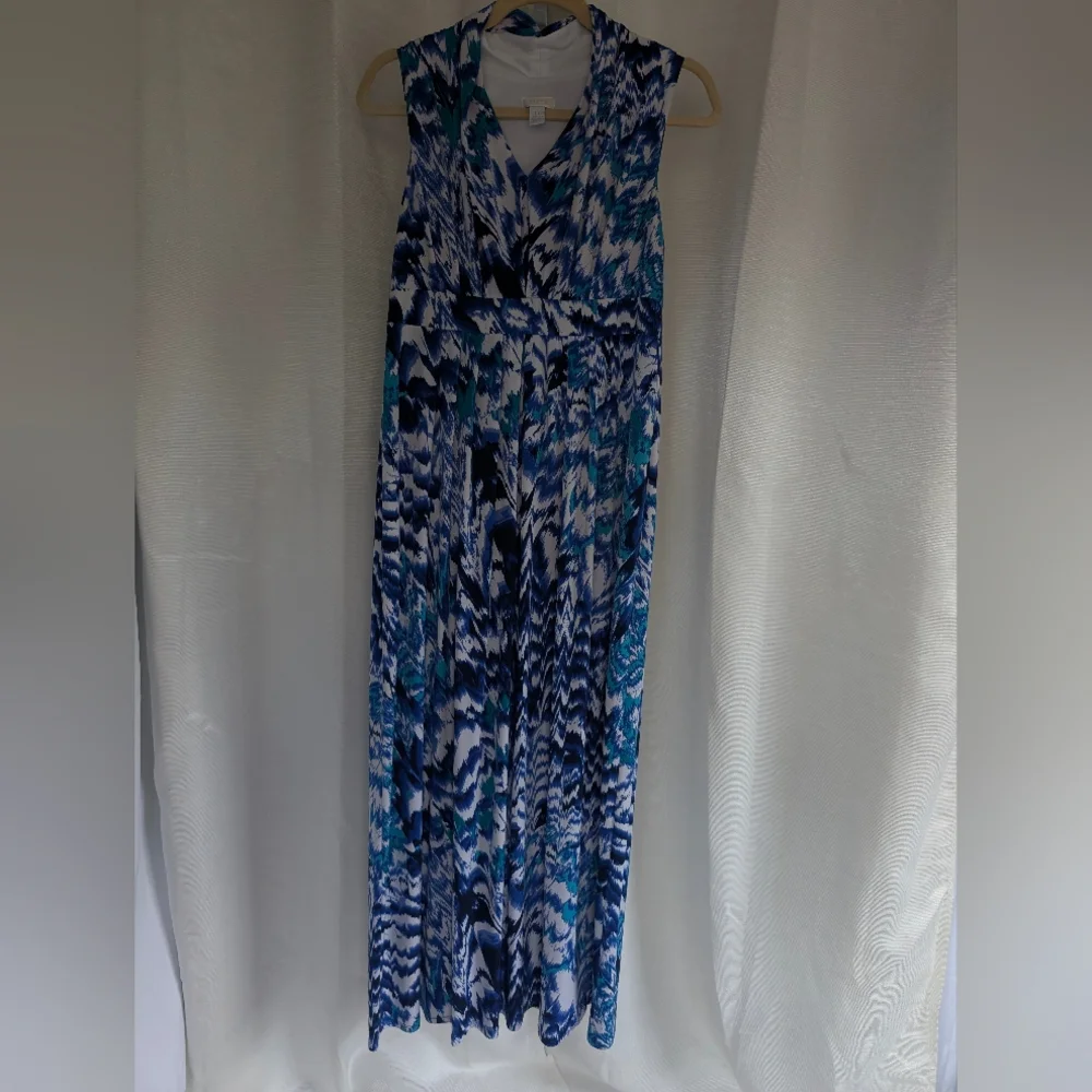 Chico's Blue and White Patterned Dress - Picture 9 of 15